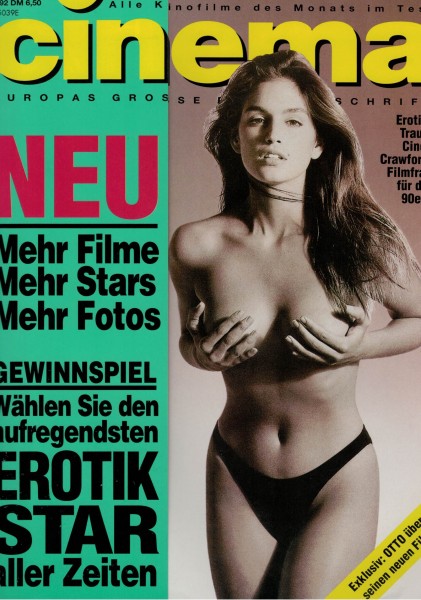 Cinema Zeitschrift, Heft Nr. 171 August 1992, Cindy Crawford, Otto, Sharon Stone