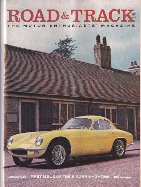 Road & Track - 1958 August - Borgward Coupe, Austin-Healey Sprite, Lincoln Continental Mark III, Ben