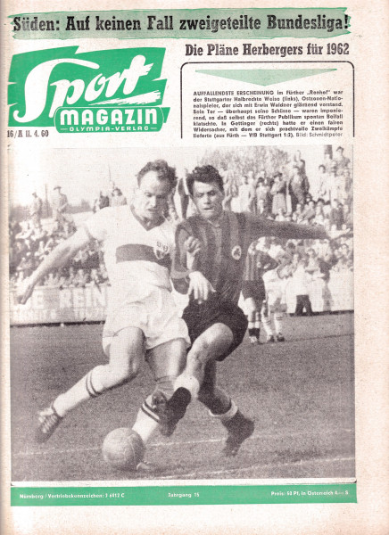 Sport Magazin - 1960 16 A - 11. April 1960