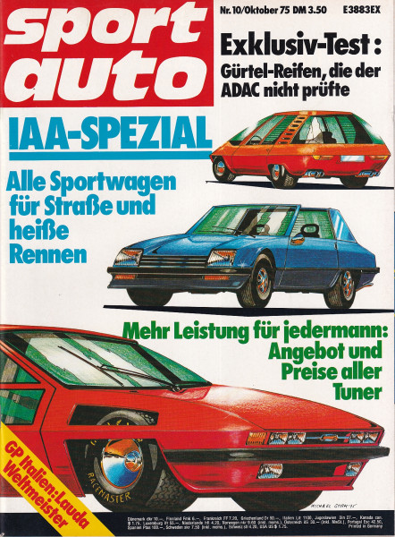 sport auto - 1975 Oktober