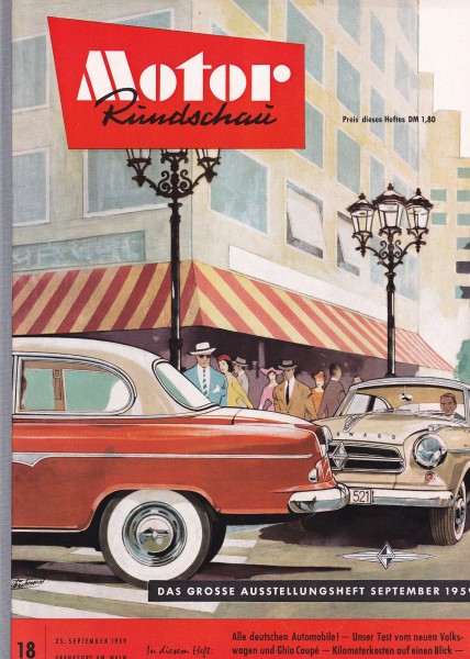 Motor Rundschau 1959 Heft 18 - 25.09.1959 - Das große Ausstellungsheft 1959