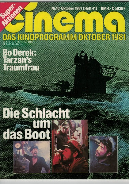 Cinema Zeitschrift, Heft Nr. 041, Oktober 1981