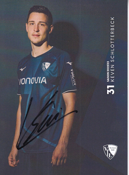 Autogrammkarte - VfL Bochum - Keven Schlotterbeck - Original Signatur