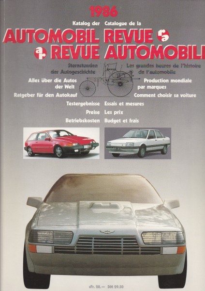 Automobil Revue - 1986 - Der Katalog der Autowelt