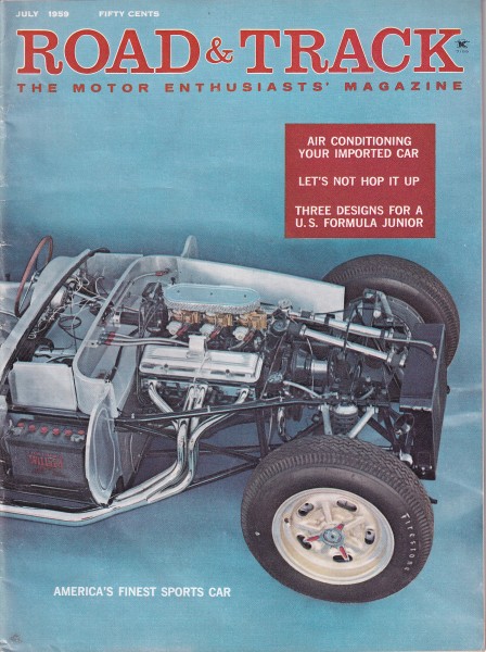 Road & Track - 1959 July - Devin SS, Alfa Romeo 2000 Spider, Austin A-55, Marmon 16