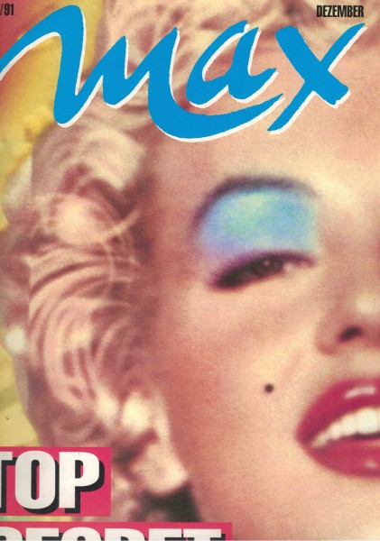 Max - Das Lifestyle-Magazin, 1991-12, Marilyn Monroe