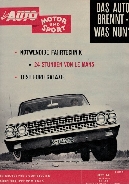 Auto Motor und Sport 1961 Heft 14-01.07.1961