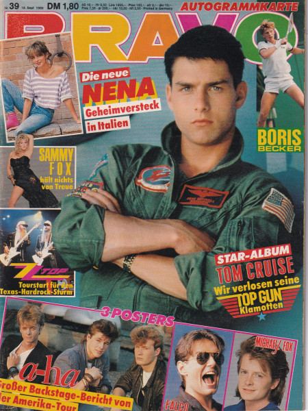 Bravo - 1986 Nr. 39 - 18.09.1986 - Nena, Magnum, Chris Norman, Owen Paul, Silent Circle, Sandra