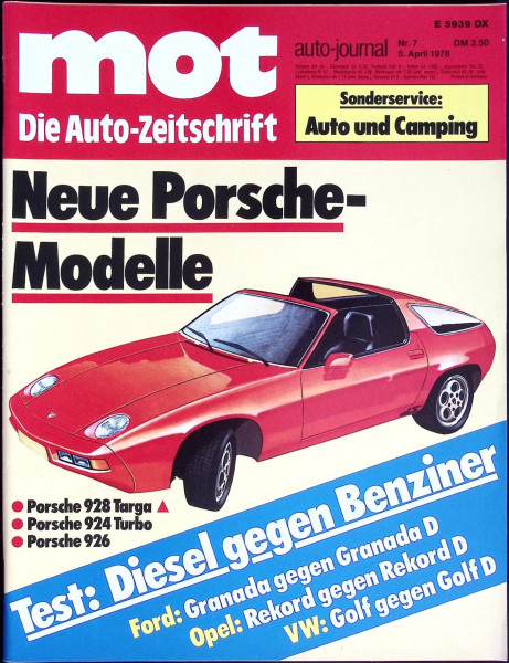 mot auto-journal - Die Auto-Zeitschrift - 1978 - Nr. 7 - 05.04.1978