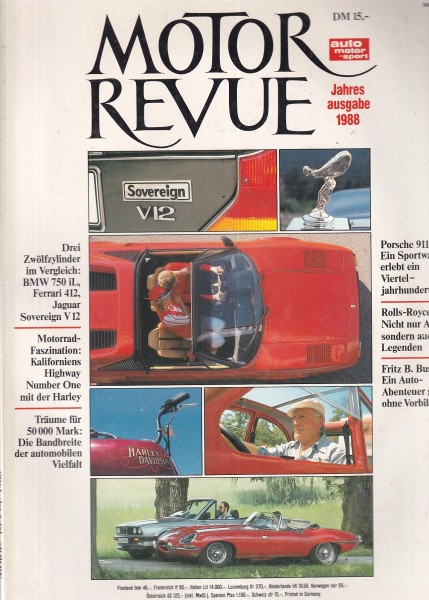 Motor Revue - 1988 - Jahresausgabe
