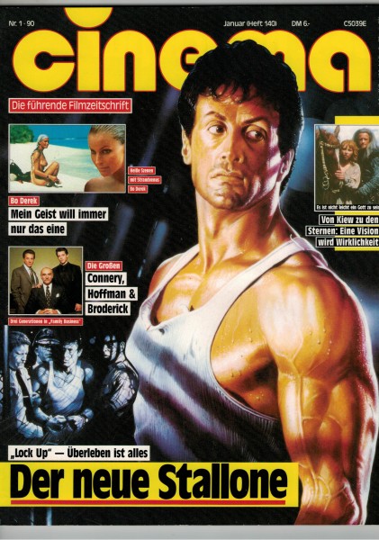 Cinema Zeitschrift, Heft Nr. 140, Januar 1990, Bo Derek, Sylvester Stallone, Lock Up