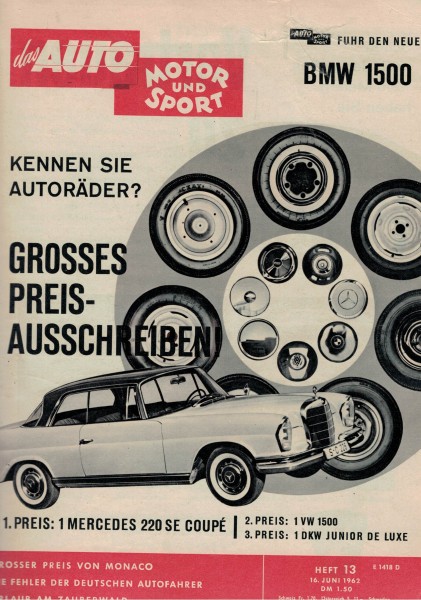 Auto Motor und Sport 1962 Heft 13-16.06.1962