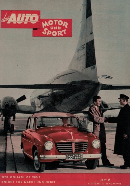 Auto Motor und Sport 1956 Heft 02 - 21.01.1956 - Goliath GP 900 E
