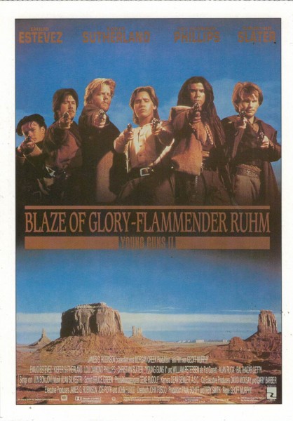 Cinema Filmkarte "Blaze of Glory - Flammender Ruhm"
