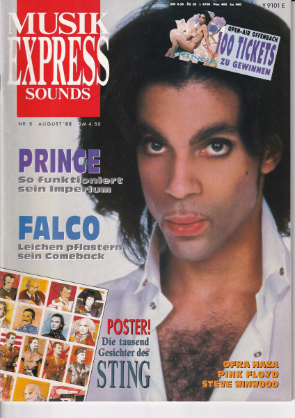 Musik Express Sounds - 1988 August - Prince, Falco, Ofra Haza, Pink Floyd, Steve Winwood