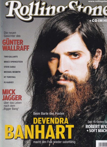 Rolling Stone 2007-10 Oktober - Ausgabe 156 - Devendra Banhart, Robert Wyatt, Soft Machine - mit CD