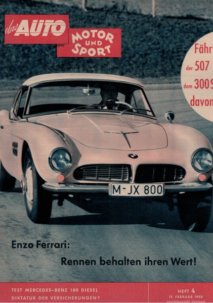 Auto Motor und Sport 1958 Heft 04 - 15.02.1958 - Mercedes-Benz 180 Diesel