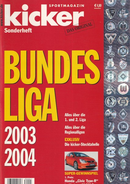 Kicker Sonderheft Bundesliga 2003/04