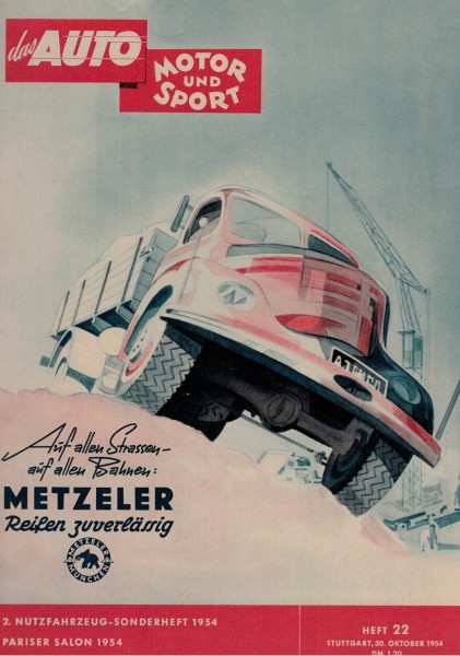 Auto Motor und Sport 1954 Heft 22 - 30.10.1954 - Pariser Salon 1954