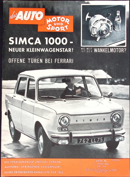 Auto Motor und Sport 1962 Heft 06-10.03.1962