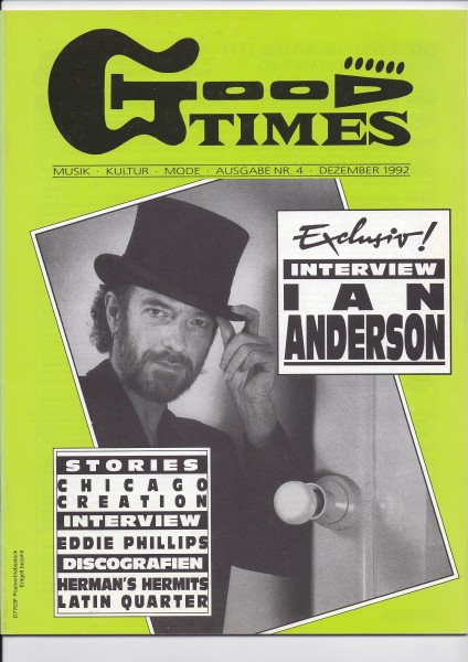 Good Times Ausgabe Nr. 4 - Dezember 1992 - Ian Anderson, The Story of Creation, Eddie Phillips