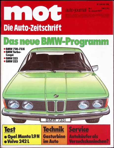 mot auto-journal - Die Auto-Zeitschrift - 1977 - Nr. 1 - 12.01.1977