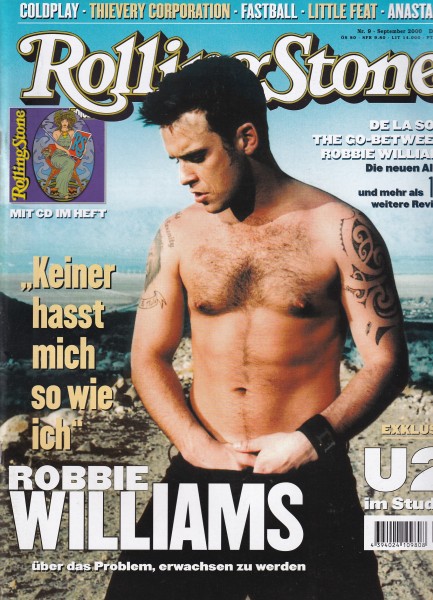 Rolling Stone 2000-09 September - Ausgabe 71 - Robbie Williams, U2, Coldplay, Fastball - mit CD