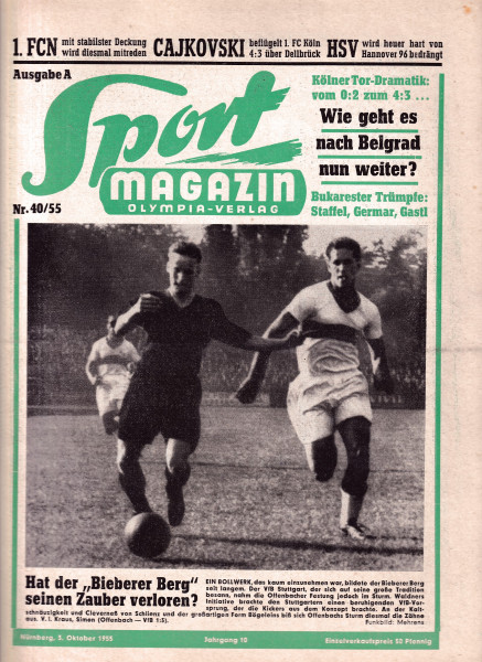 Sport Magazin - 1955 40 A - 03. Oktober 1955