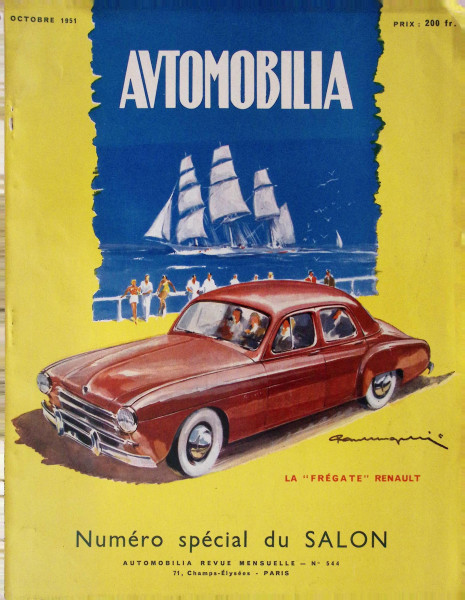 Automobilia - Octobre 1951 - No. 544 - Numéro spécial du SALON