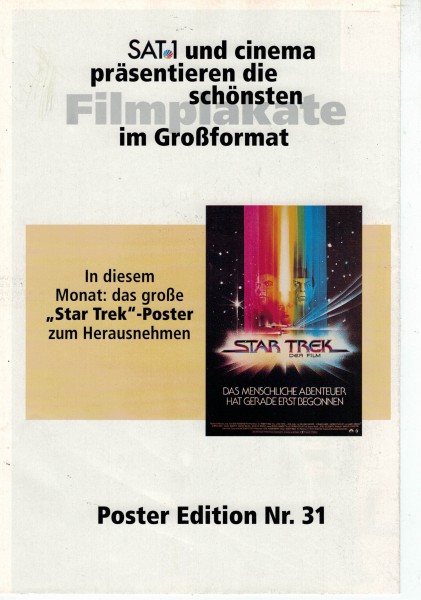 Cinema Poster Edition Nr. 31 - Star Trek - Der Film