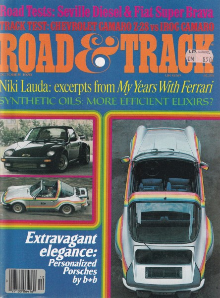 Road & Track - 1978 October - Buchmann´s Porsche, Iroc Camaro, Cadillac Seville Diesel