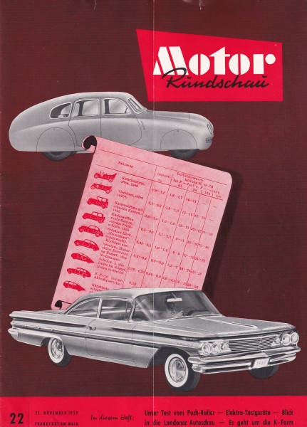 Motor Rundschau 1959 Heft 22 - 25.11.1959 - Puch SRA 150