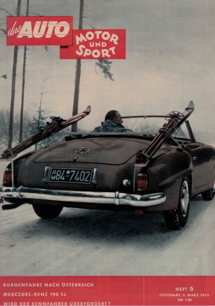 Auto Motor und Sport 1955 Heft 05 - 05.03.1955 - Mercedes-Benz 190 SL