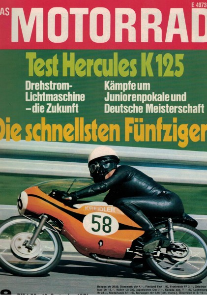Das Motorrad - 1971 - Heft 19 - Hercules K 125