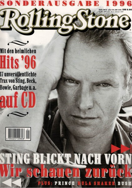 Rolling Stone 1997-01 Januar - Ausgabe 27 - Sting, Prince, Bush - mit CD