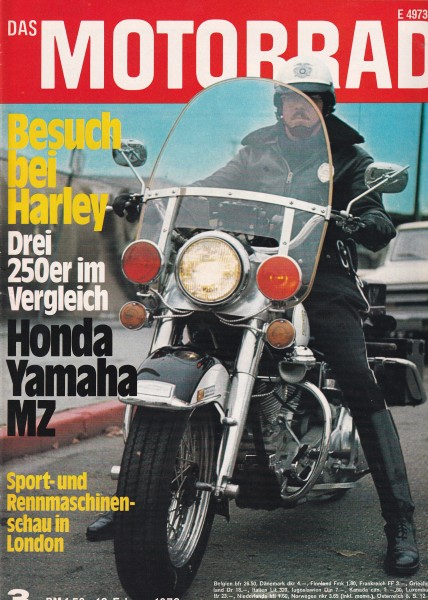 Das Motorrad - 1972 - Heft 03 - MZ ETS 250, Yamaha DS-7, Honda CB 250, Moto Guzzi V7 Sport