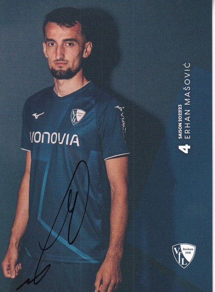 Autogrammkarte - VfL Bochum - Erhan Masovic - Original Signatur