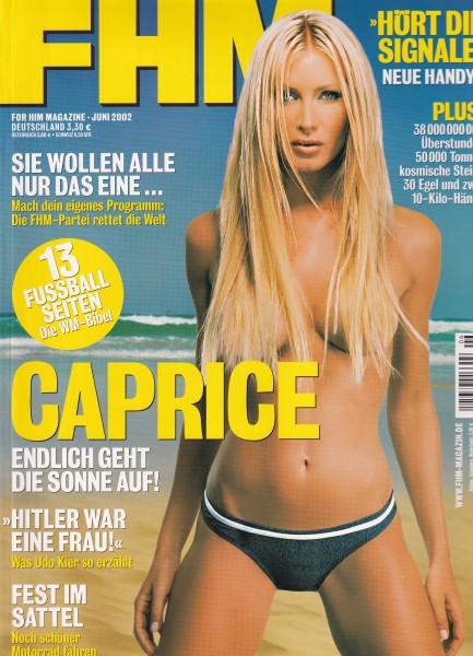 FHM - FOR HIM MAGAZINE - 2002-06 Juni - Caprice, Ali Landry, Ewa Zieniewicz, Bentley Twins