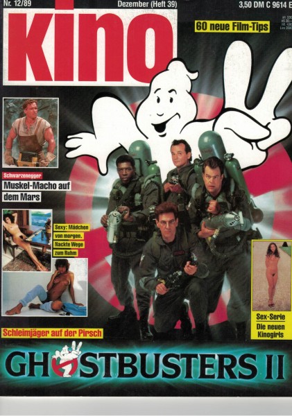 Kino Zeitschrift, Heft Nr. 39, Dezember 1989, Arnold Schwarzenegger, Ghostbusters II