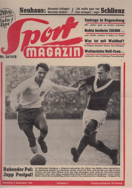 Sport Magazin - 1954 36 B - 09. September 1954