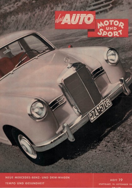 Auto Motor und Sport 1953 Heft 19 - 19.09.1953