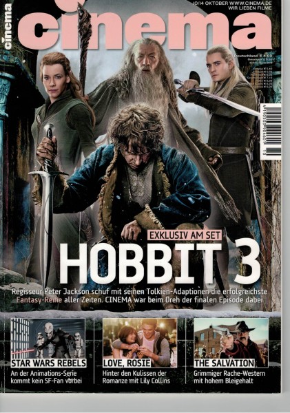 Cinema Zeitschrift, Heft Nr. 437 Oktober 2014, Hobbit 3, Star Wars Rebels, Lily Collins