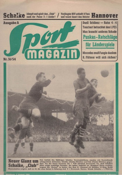 Sport Magazin - 1954 31 A - 02. August 1954