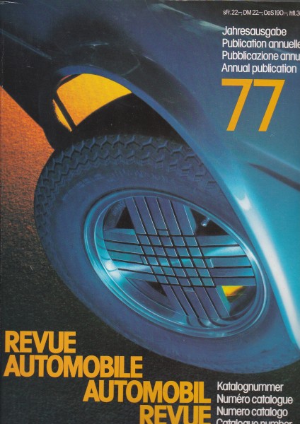 Automobil Revue - 1977 - Der Katalog der Autowelt