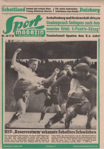 Sport Magazin - 1957 16 A - 22. April 1957