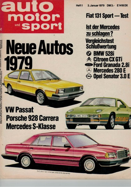 Auto Motor und Sport 1979 Heft 01-03.01.1979