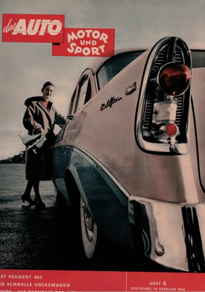 Auto Motor und Sport 1956 Heft 04 - 18.02.1956 - Peugeot 403