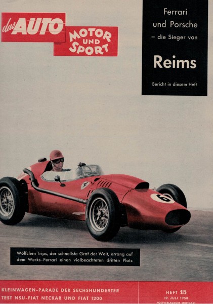 Auto Motor und Sport 1958 Heft 15 - 19.07.1958 - NSU-Fiat Neckar, Fiat 1200