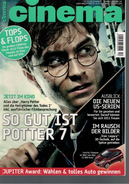 Cinema Zeitschrift, Heft Nr. 391 Dezember 2010, Harry Potter 7, 22 Bullets, Devil, Megamind