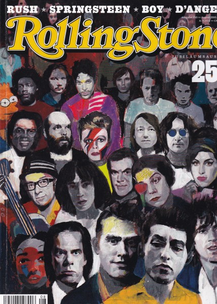 Rolling Stone 2015-08 August - Ausgabe 250 - Rush, Bruce Springsteen, Boy, D`Angelo - mit CD